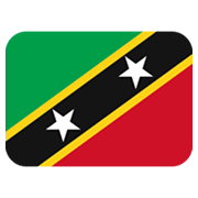 🇰🇳 Emoji Flagge: St. Kitts und Nevis Twitter Twemoji 13.0.