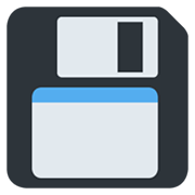 Emoji 💾 Floppy Disc su Twitter Twemoji 13.0.
