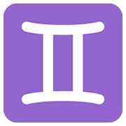 Emoji ♊ Segno Zodiacale Dei Gemelli su Twitter Twemoji 13.0.
