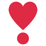 ❣️ Emoji Herz als Ausrufezeichen Twitter Twemoji 13.0.