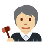 Emoji 🧑🏼‍⚖️ Giudice: Carnagione Abbastanza Chiara su Twitter Twemoji 13.0.