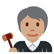🧑🏽‍⚖️ Emoji Juiz No Tribunal: Pele Morena na Twitter Twemoji 13.0.
