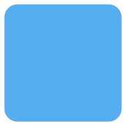 🟦 Emoji Quadrado Azul na Twitter Twemoji 13.0.