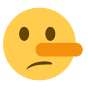 🤥 Emoji Cara De Mentiroso en Twitter Twemoji 13.0.