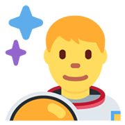 Émoji 👨‍🚀 Astronaute Homme sur Twitter Twemoji 13.0.
