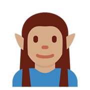 Emoji 🧝🏽‍♂️ Elfo Uomo: Carnagione Olivastra su Twitter Twemoji 13.0.