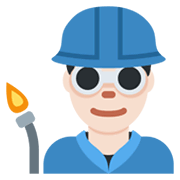 👨🏻‍🏭 Emoji Fabrikarbeiter: helle Hautfarbe Twitter Twemoji 13.0.