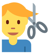 💇‍♂️ Emoji Homem Cortando O Cabelo na Twitter Twemoji 13.0.