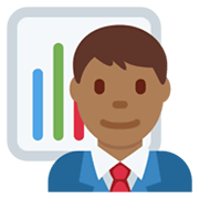 👨🏾‍💼 Emoji Büroangestellter: mitteldunkle Hautfarbe Twitter Twemoji 13.0.
