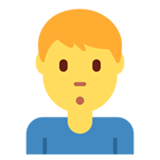 Emoji 🙎‍♂️ Uomo Imbronciato su Twitter Twemoji 13.0.