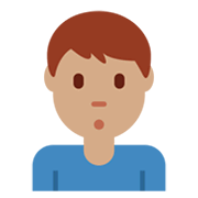🙎🏽‍♂️ Emoji schmollender Mann: mittlere Hautfarbe Twitter Twemoji 13.0.