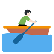🚣🏻‍♂️ Emoji Mann im Ruderboot: helle Hautfarbe Twitter Twemoji 13.0.