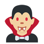 🧛🏼‍♂️ Emoji männlicher Vampir: mittelhelle Hautfarbe Twitter Twemoji 13.0.