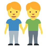 👬 Emoji händchenhaltende Männer Twitter Twemoji 13.0.