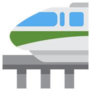 Émoji 🚝 Monorail sur Twitter Twemoji 13.0.