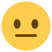 😐 Emoji neutrales Gesicht Twitter Twemoji 13.0.