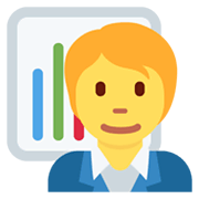 🧑‍💼 Emoji Empleado de oficina en Twitter Twemoji 13.0.