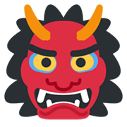 Emoji 👹 Orco su Twitter Twemoji 13.0.