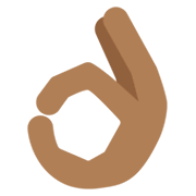 👌🏾 Emoji OK-Zeichen: mitteldunkle Hautfarbe Twitter Twemoji 13.0.