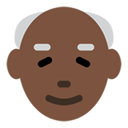 Emoji 👴🏿 Uomo Anziano: Carnagione Scura su Twitter Twemoji 13.0.