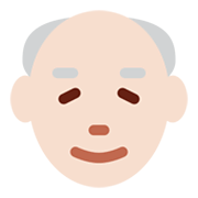 👴🏻 Emoji Homem Idoso: Pele Clara na Twitter Twemoji 13.0.