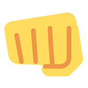 Emoji 👊 Pugno Chiuso su Twitter Twemoji 13.0.