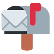 Emoji 📬 Cassetta Postale Aperta Bandierina Alzata su Twitter Twemoji 13.0.