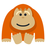 🦧 Emoji Orangután en Twitter Twemoji 13.0.