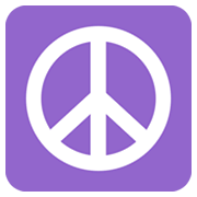 ☮️ Emoji Friedenszeichen Twitter Twemoji 13.0.