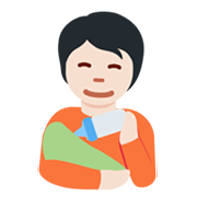 🧑🏻‍🍼 Emoji stillende Person: helle Hautfarbe Twitter Twemoji 13.0.