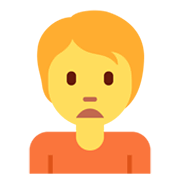 Emoji 🙍 Persona Corrucciata su Twitter Twemoji 13.0.
