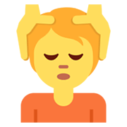 💆 Emoji Person, die eine Kopfmassage bekommt Twitter Twemoji 13.0.