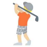 🏌🏼 Emoji Golfer(in): mittelhelle Hautfarbe Twitter Twemoji 13.0.