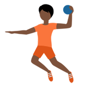 Émoji 🤾🏿 Personne Jouant Au Handball : Peau Foncée sur Twitter Twemoji 13.0.