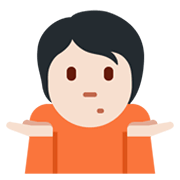 🤷🏻 Emoji Persona Encogida De Hombros: Tono De Piel Claro en Twitter Twemoji 13.0.