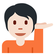 Emoji 💁🏻 Persona Al Punto Informazioni: Carnagione Chiara su Twitter Twemoji 13.0.