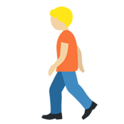 🚶🏼 Emoji Fußgänger(in): mittelhelle Hautfarbe Twitter Twemoji 13.0.