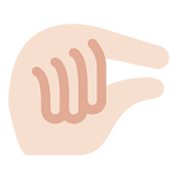 🤏🏻 Emoji Mão Beliscando: Pele Clara na Twitter Twemoji 13.0.