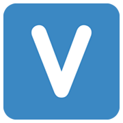 Emoji 🇻 Lettera simbolo indicatore regionale V su Twitter Twemoji 13.0.