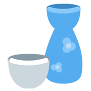 🍶 Emoji Sake-Flasche und -tasse Twitter Twemoji 13.0.
