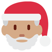 Emoji 🎅🏽 Babbo Natale: Carnagione Olivastra su Twitter Twemoji 13.0.