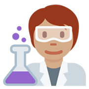 Emoji 🧑🏽‍🔬 Persona Che Lavora In Campo Scientifico: Carnagione Olivastra su Twitter Twemoji 13.0.