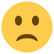 🙁 Emoji betrübtes Gesicht Twitter Twemoji 13.0.