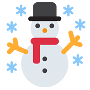 ☃️ Emoji Muñeco De Nieve Con Nieve en Twitter Twemoji 13.0.