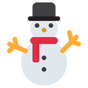 ⛄ Emoji Schneemann ohne Schneeflocken Twitter Twemoji 13.0.