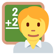 🧑‍🏫 Emoji Profesor en Twitter Twemoji 13.0.