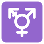 ⚧ Emoji Símbolo transgénero en Twitter Twemoji 13.0.