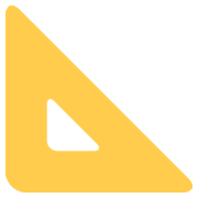 📐 Emoji Régua Triangular na Twitter Twemoji 13.0.