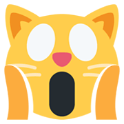 🙀 Emoji Gato Asustado en Twitter Twemoji 13.0.