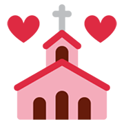 💒 Emoji Iglesia Celebrando Boda en Twitter Twemoji 13.0.